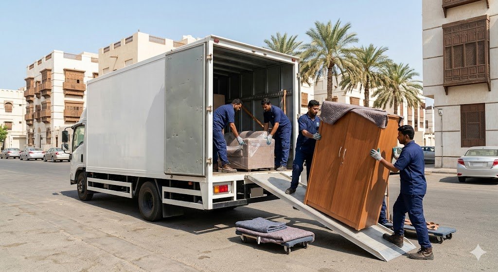 نقل أثاث من جدة إلى مكة والطائف